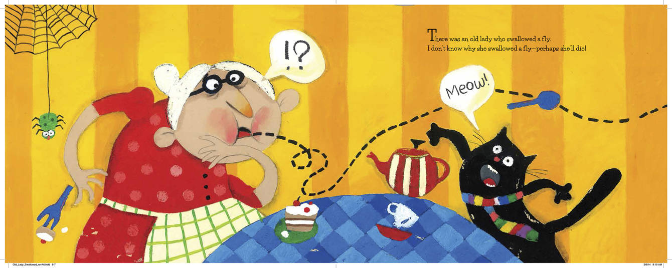 there was an old lady who swallowed a fly rashin